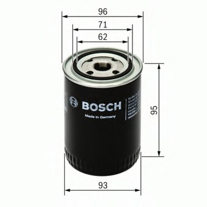 BOSCH SCANIA TURBON ÖLJYSUODATIN 0451103004