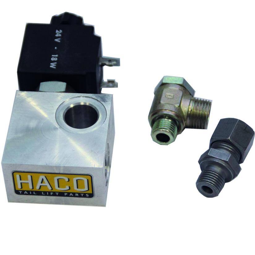 HACO VENTTIILILOHKO + VENTTIILI 24V, BEHRENS EUROLIFT, MBB-PALFI 2508002H
