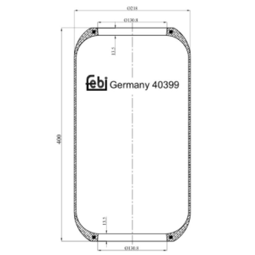 FEBI PALJEKUMI TAKA B7R, AKSELIN TAKAPUOLELLA FE-40399
