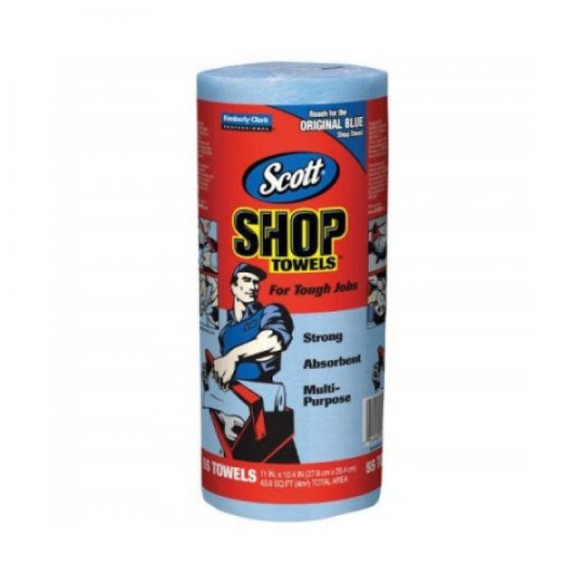 SCOTT® SHOP TOWELS TEHOPAPERIPYYHE, SININEN, 55ARK/RLL, 28X25CM T810010