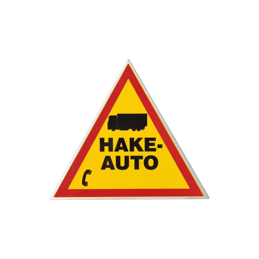 VAROITUSKOLMIO HAKE-AUTOILLE, PUHELINNUMERO MAHDOLLISUUDELLA T837411