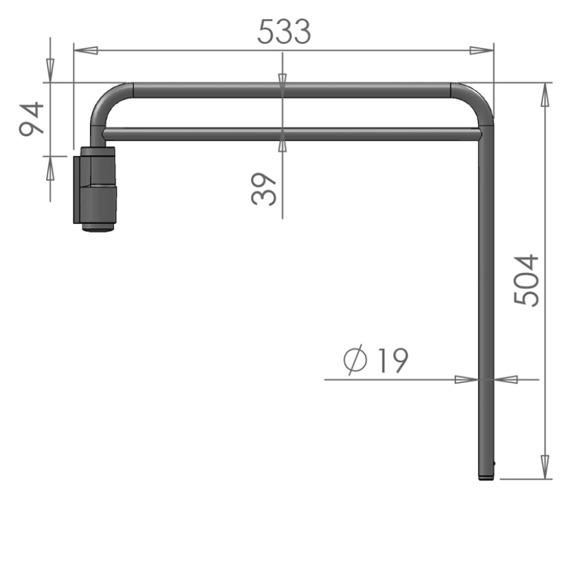 UT PEILINVARSI 533X504 19MM 8450
