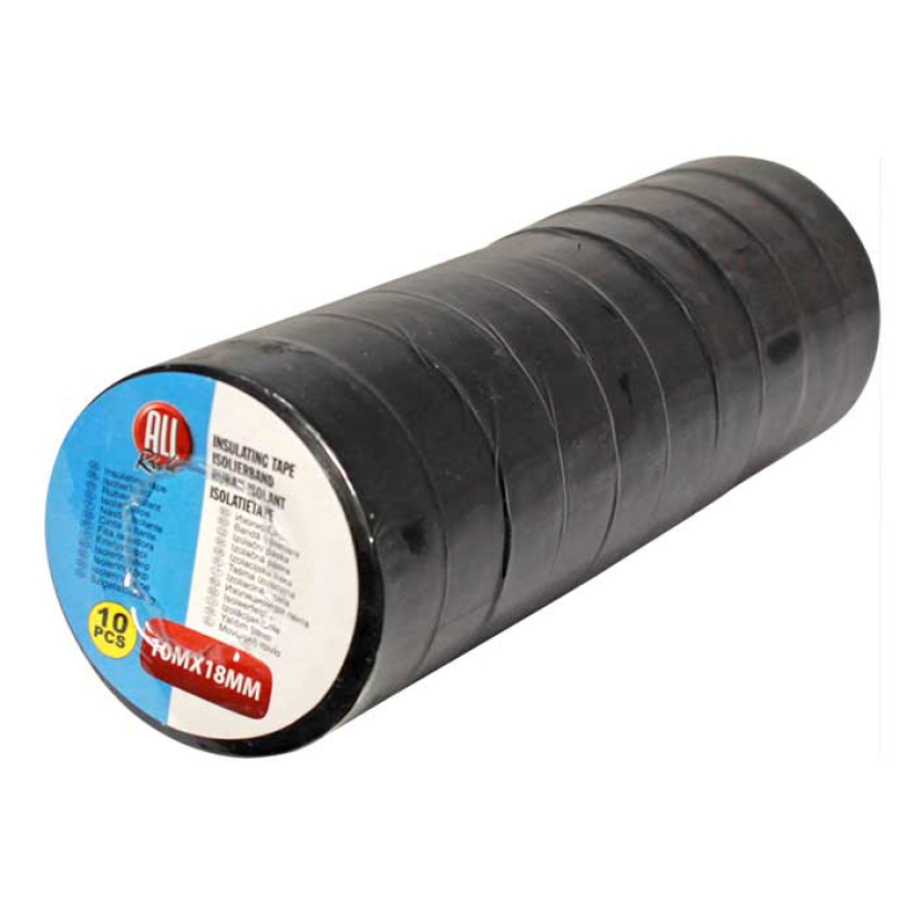 ALLRIDE ERISTYS/SÄHKÖTEIPPI 10KPL MUSTA PVC 18MMX10M ALL-04236