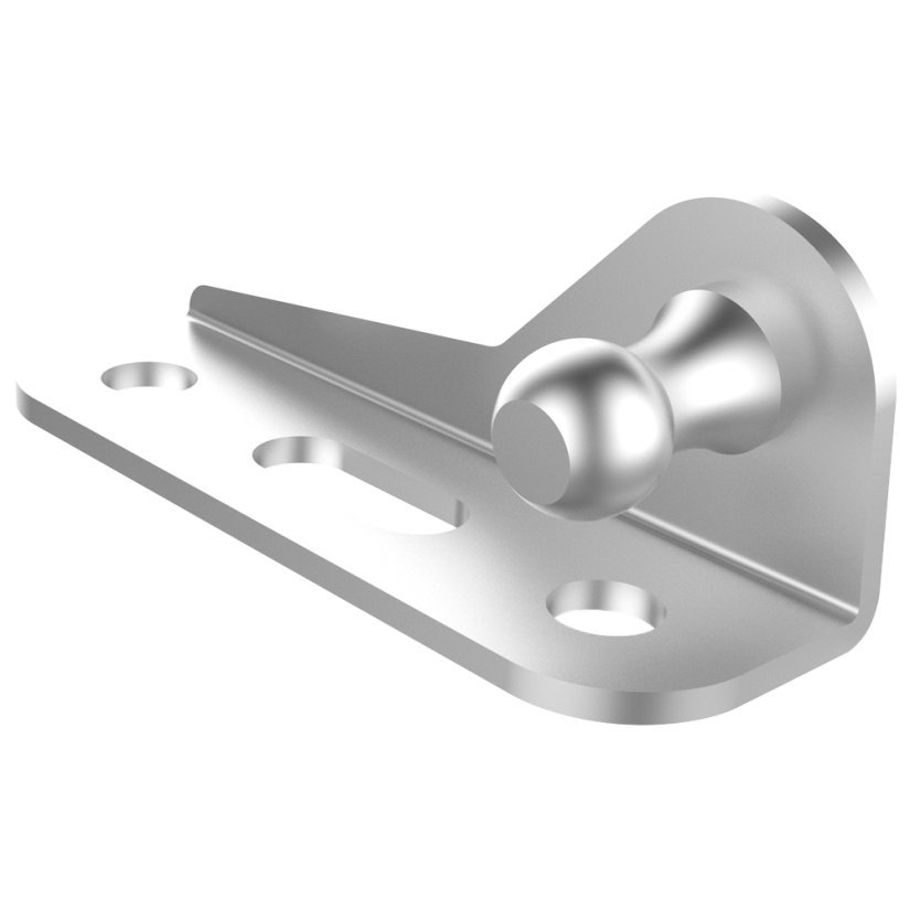 PARLOK KAASUJOUSEN KIINNITIN KUULATAPILLA, ZN 10MM - VASEN, 65,5X25MM 150063