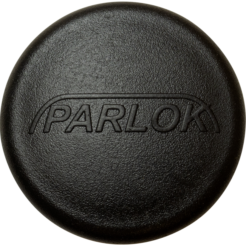 PARLOK KANNATINPUTKEN MUOVITULPPA MUSTA Ø42 MM ZN PUTKI - PARLOK LOGOLLA 100383