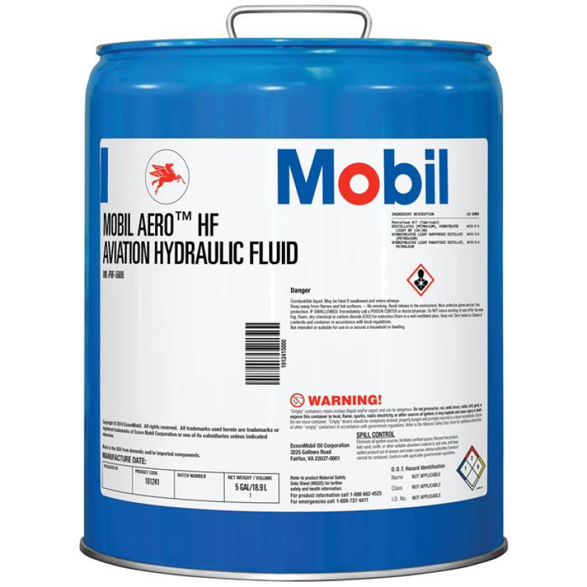 MOBIL AERO HF KORKEAPAINEHYDRAULIIKKAÖLJY 18,9L ASTIA 120953