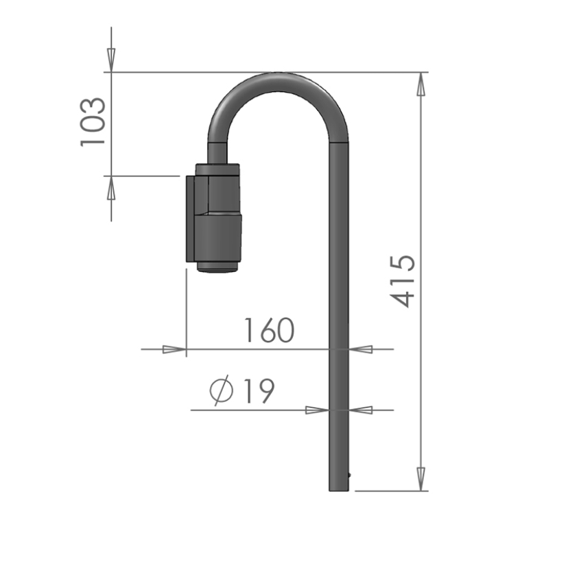 UT PEILINVARSI 160X415 19MM 8438